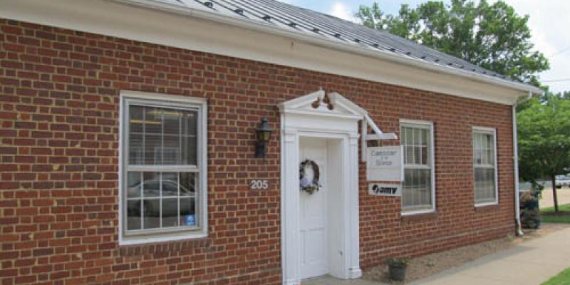 Extérieur du palais de justice de Charlotte