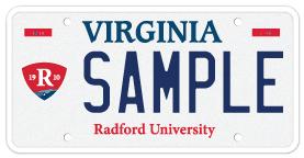 Aperçu de la plaque de l'université Radford