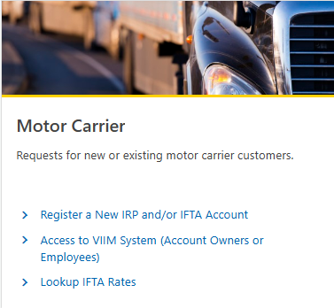 Système VIIM pour transporteurs routiers